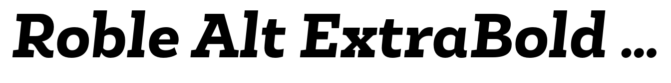 Roble Alt ExtraBold Italic